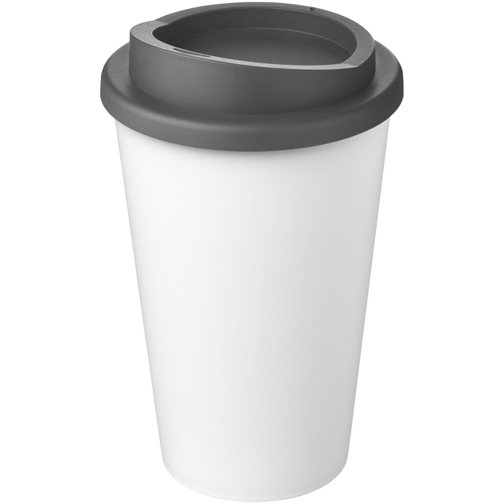 Americano® Eco 350 ml gerecyclede drinkbeker - Wit, Grijs