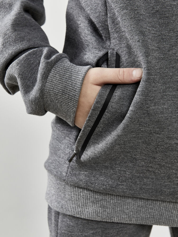 Craft - CORE Soul Hood Sweatshirt Jr Dk Grey Melange 158/164