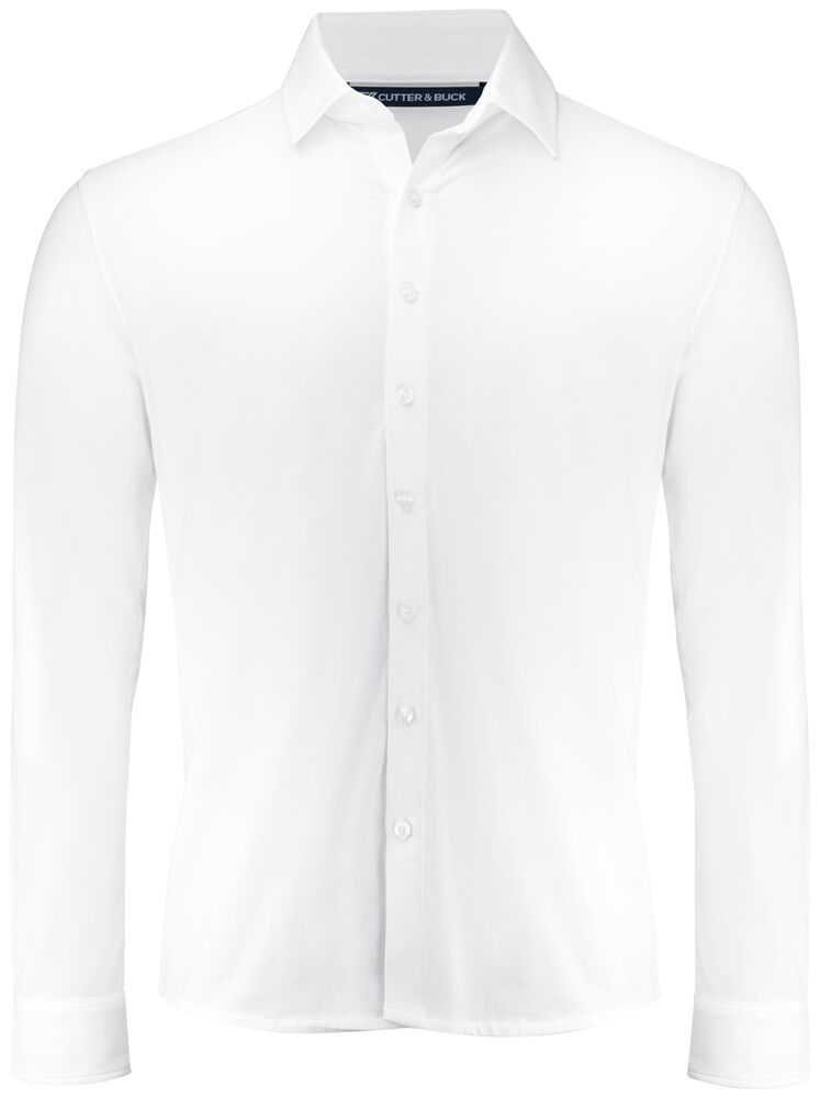Cutter & Buck - Hedley Stretch Shirt Heren - wit
