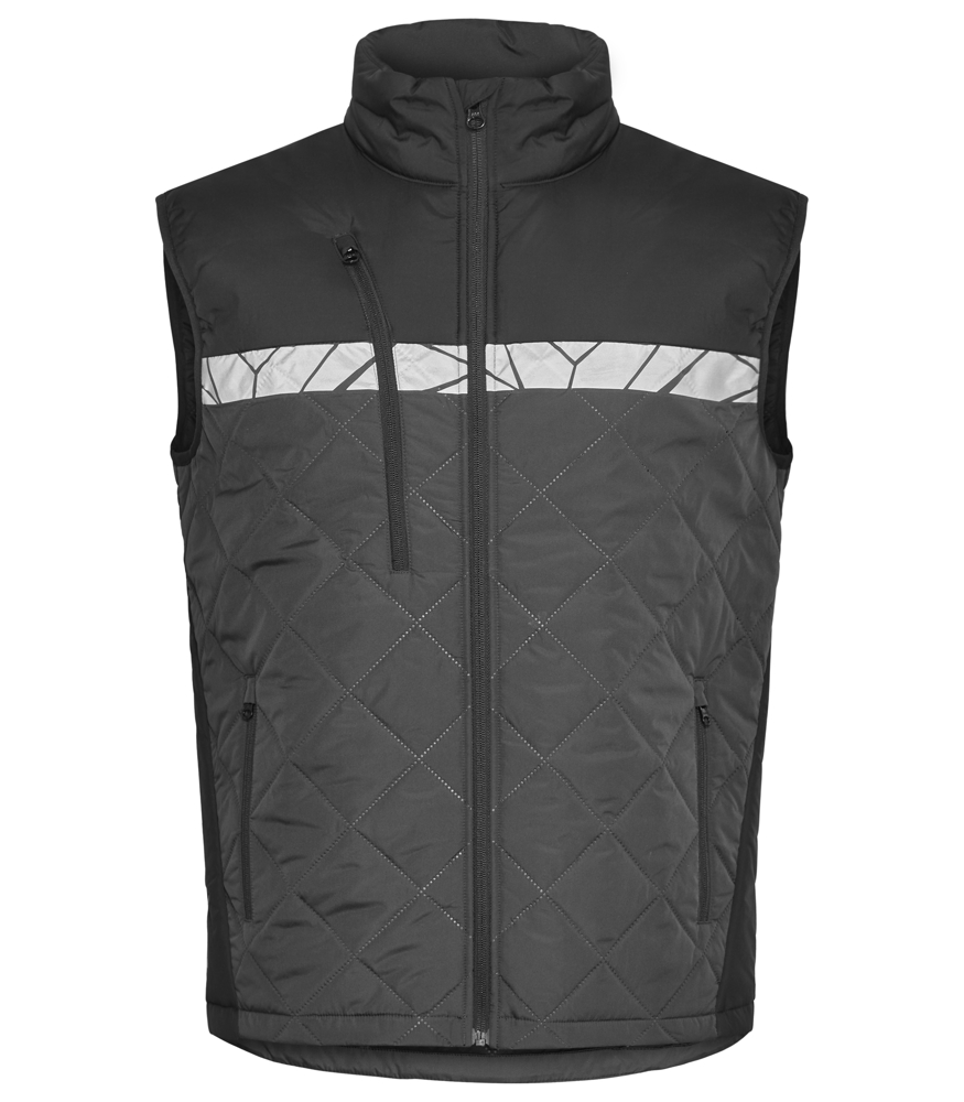 7700 BODYWARMER - Grijs/Zwart