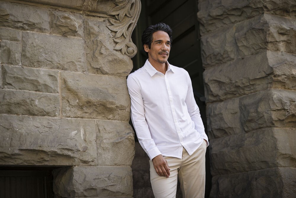 Cutter & Buck - Hedley Stretch Shirt Heren Zwart L