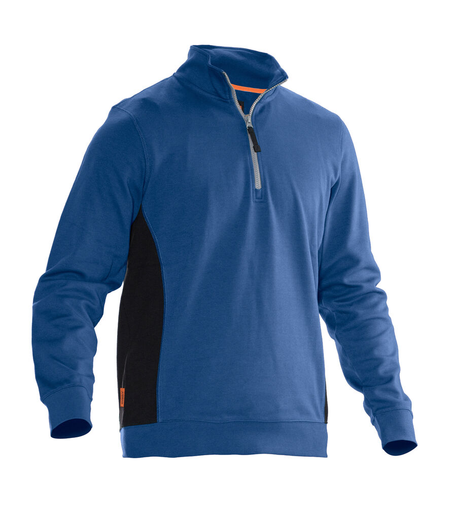 Jobman - 5401 Halfzip Sweatshirt - Hemelsblauw/Zwart