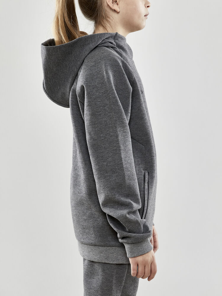 Craft - CORE Soul Hood Sweatshirt Jr Dk Grey Melange 158/164