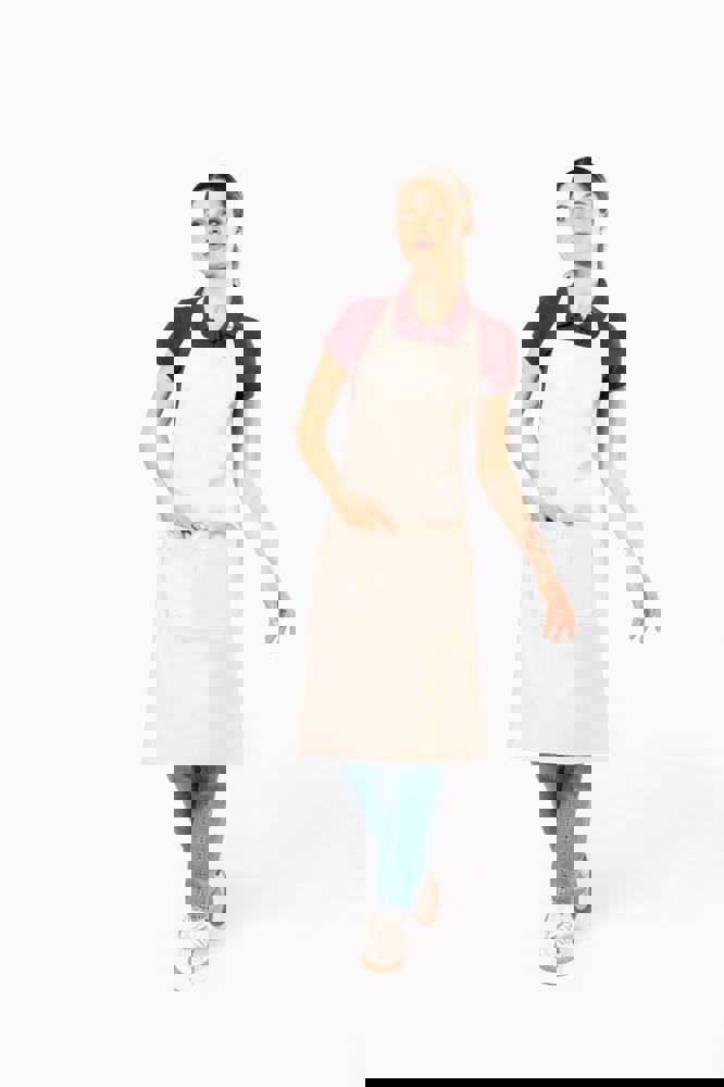 K885CC - Katoenen schort met zak