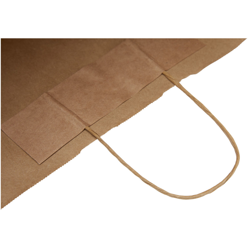 Papieren tas 90-100 g/m2 gemaakt van kraftpapier met gedraaide handgrepen - 49,5 x 14 x 44 cm