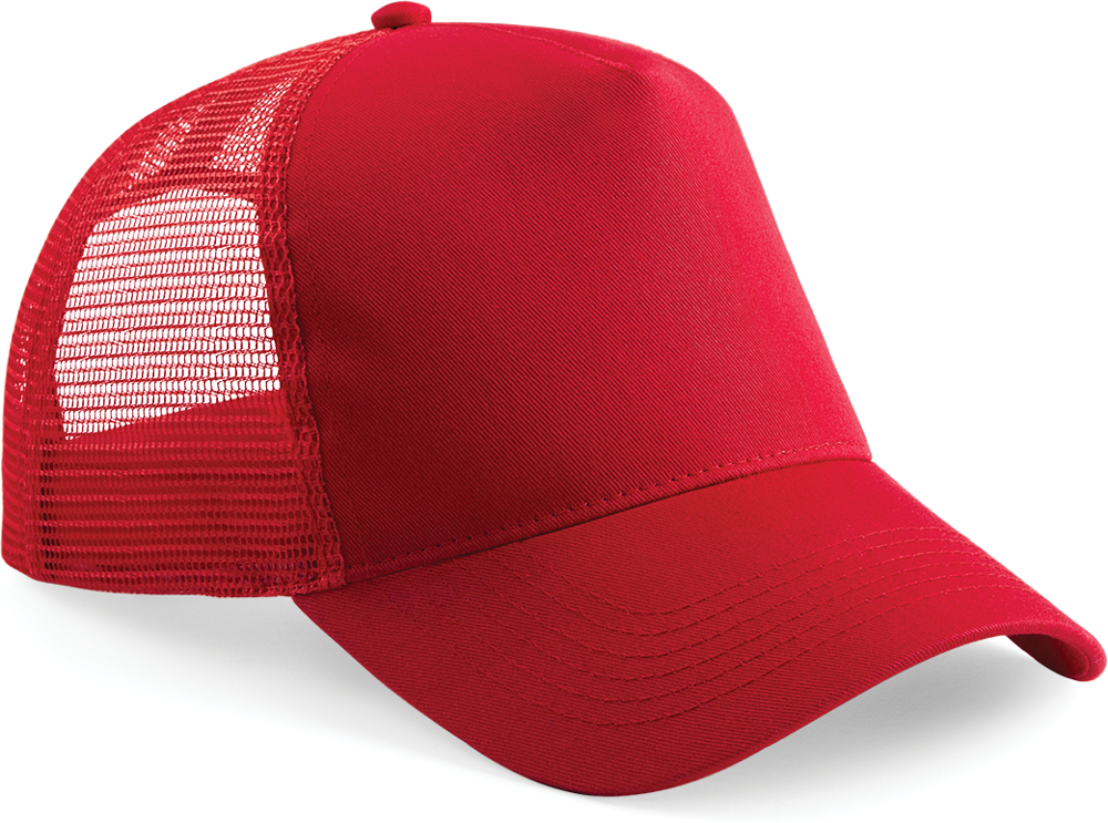 B640 - Snapback truckerpet - Classic Red / Classic Red