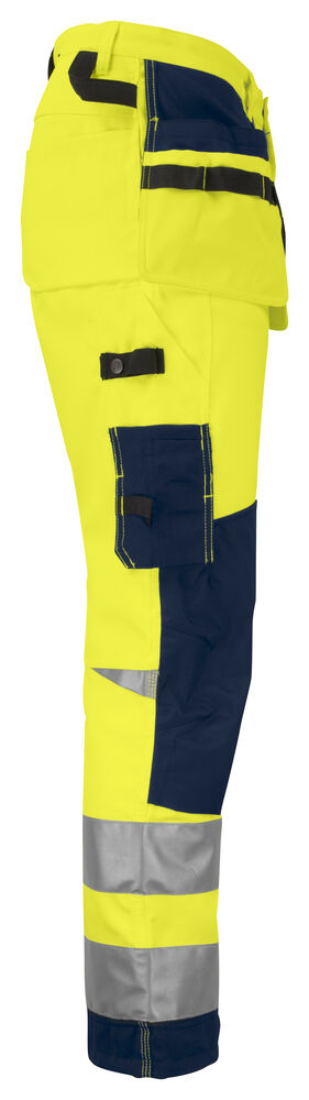Jobman - 2222 Hi-Vis Trousers Star HP Geel/Navy 154