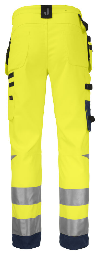 Jobman - 2222 Hi-Vis Trousers Star HP Geel/Navy 154