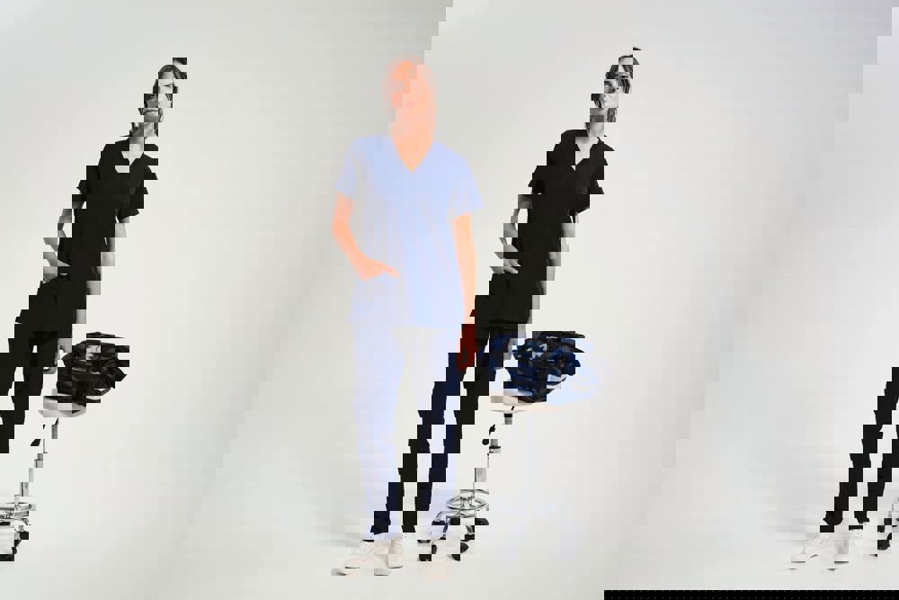 NN310 - Stretch tuniek met korte mouwen voor dames