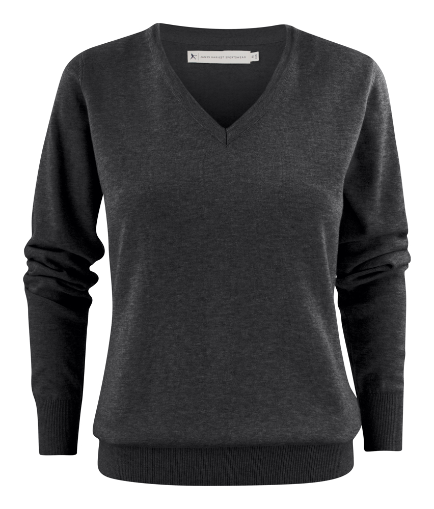 Ashland V  Gebreide Sweater Dames - Antraciet Mêlée