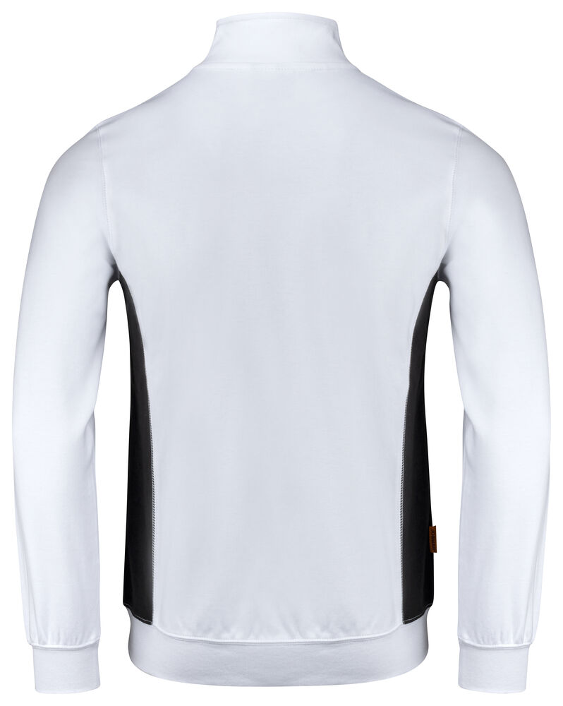 Jobman - 5401 Halfzip Sweatshirt Wit/Zwart XL