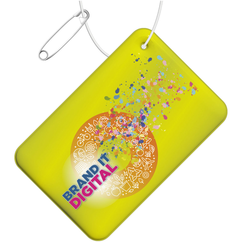 RFX™ H-10 kleine rechthoekige reflecterende pvc hanger