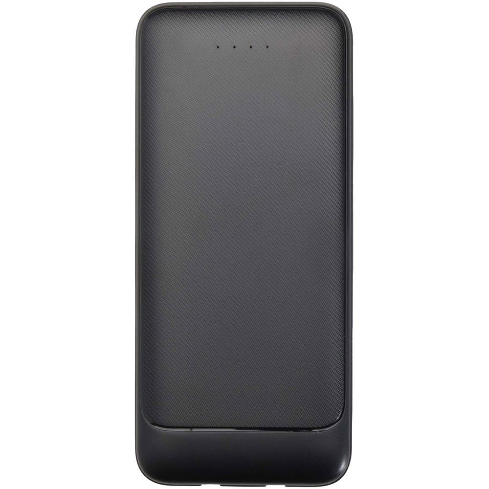 Adhil powerbank van 10.000 mAh 10 W van gerecycled plastic met 2 ingebouwde kabels