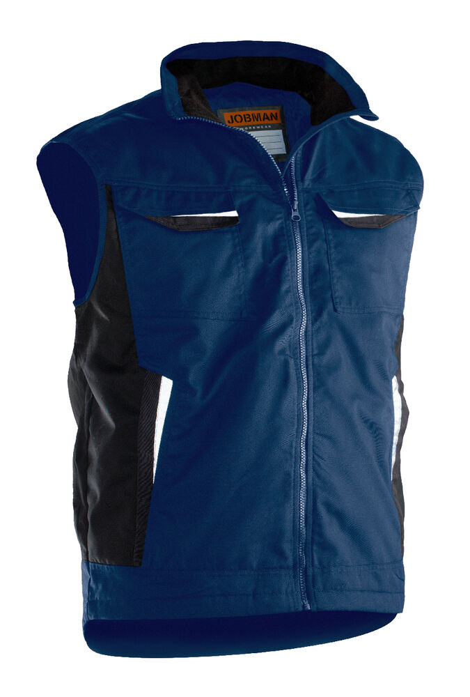 Jobman - 7517 Service Vest Lined Donkergrijs XXL
