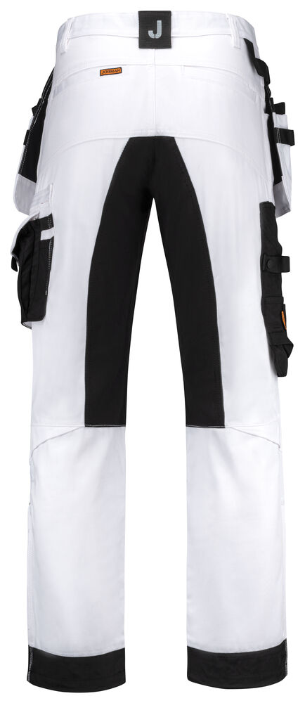 Jobman - 2174 Painters' Trousers Core Stretch Wit/zwart 120