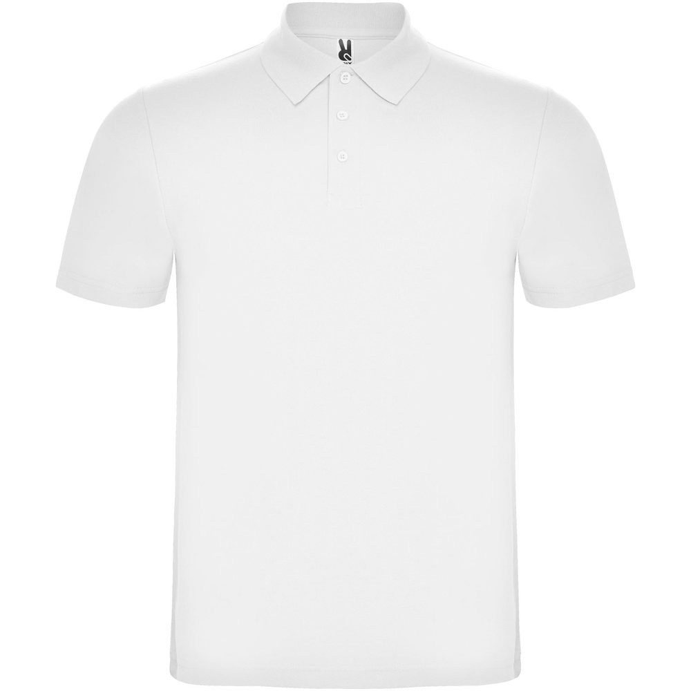 Austral unisex polo met korte mouwen - wit