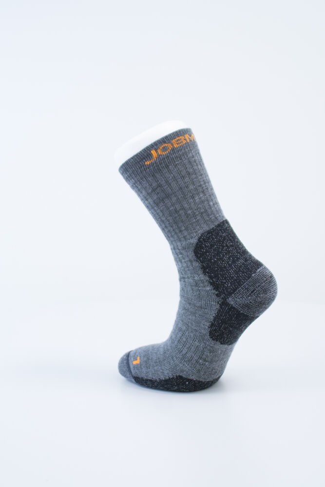 Jobman - 9598 Merino Sock Heavy Donkergrijs/Zwart 46