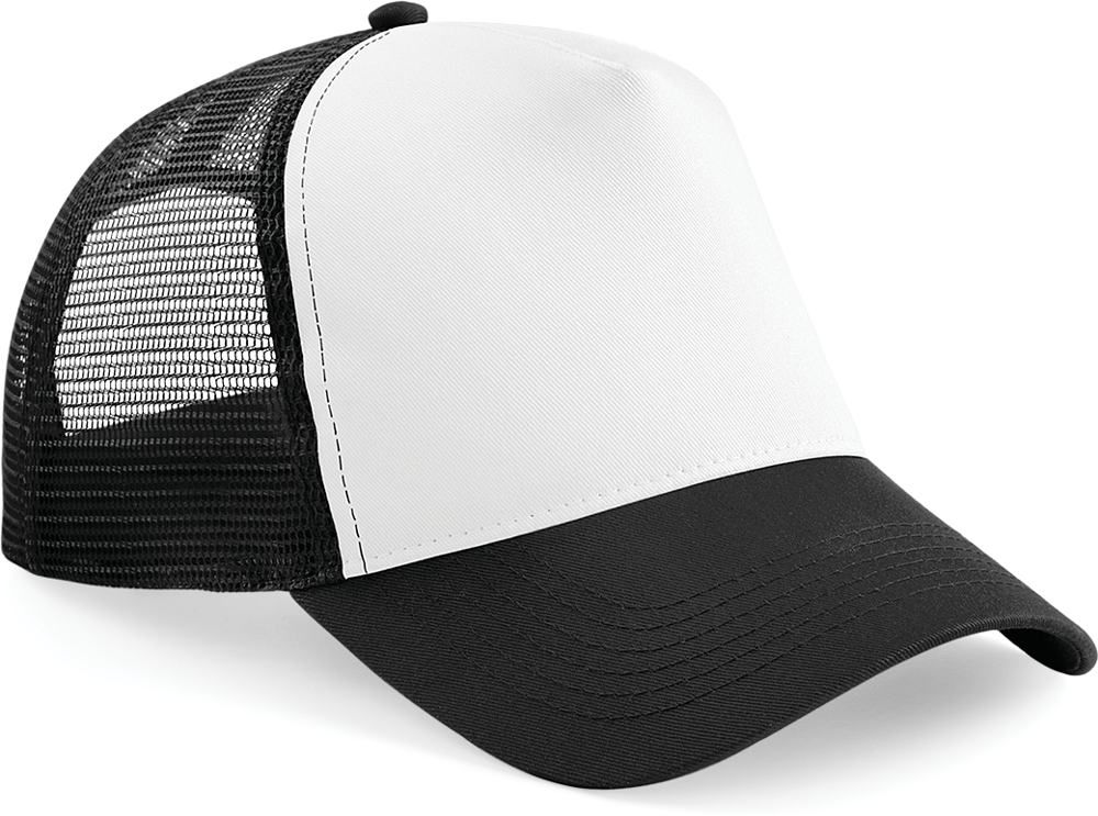 B640 - Snapback truckerpet - Black / White
