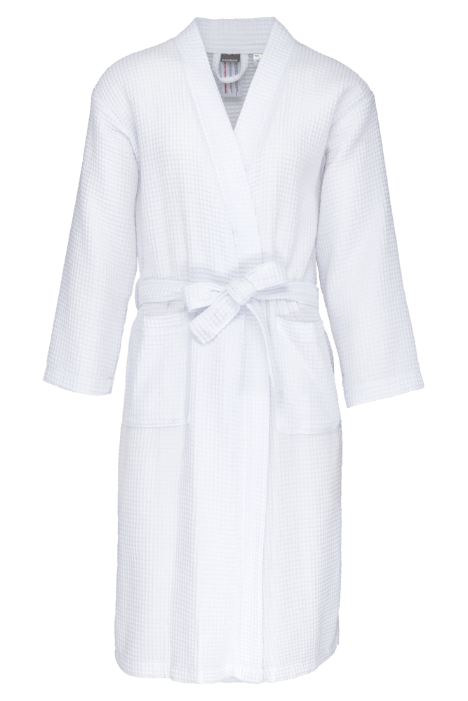 - Kimono Badjas Honinggraatstructuur - White