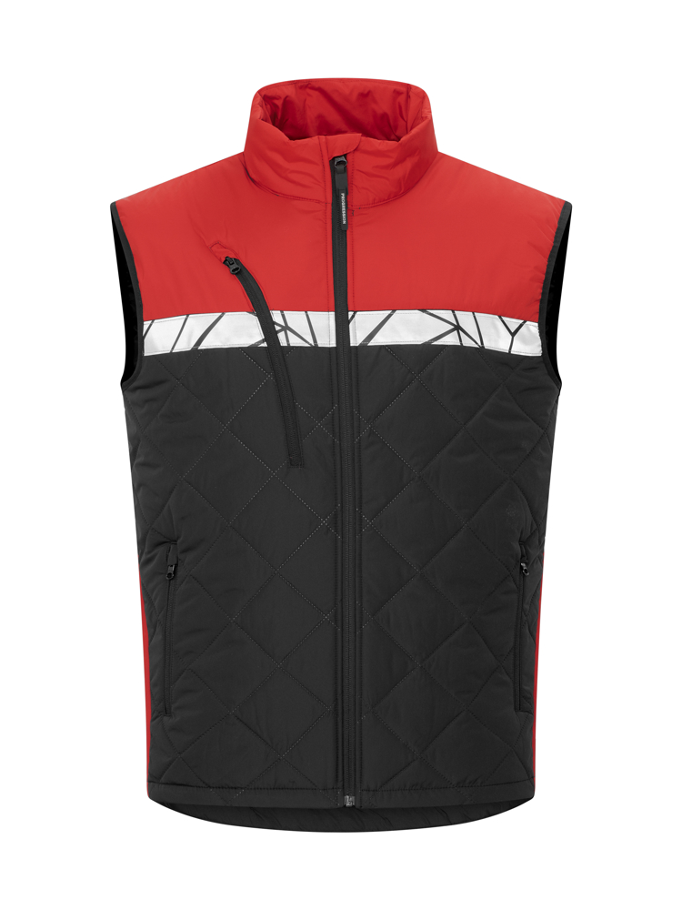 7700 BODYWARMER - Rood/Zwart
