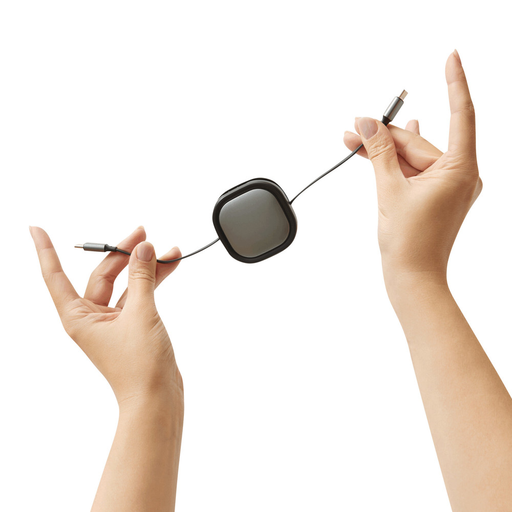 C2C - Laad- en datakabel, oprolbaar (lengte ca. 90 cm)