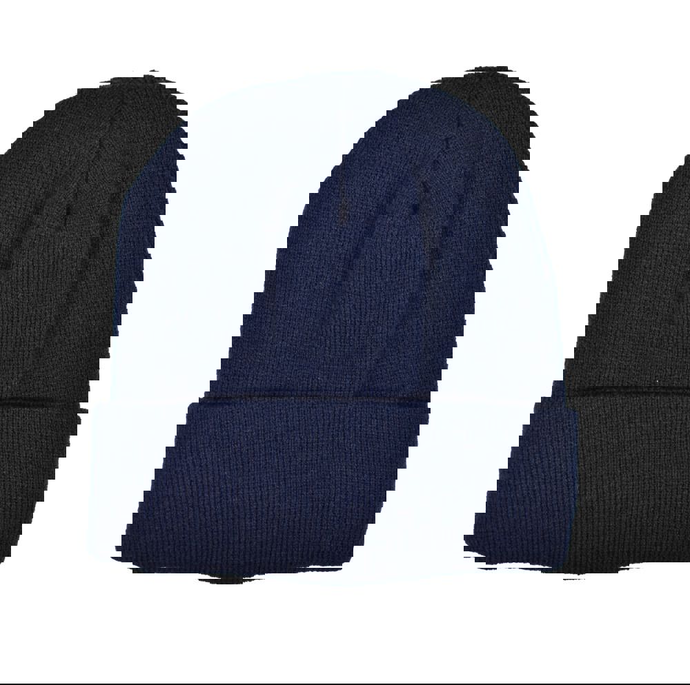 Gebreide muts met fleece - Navy (PMS 533c) / Navy