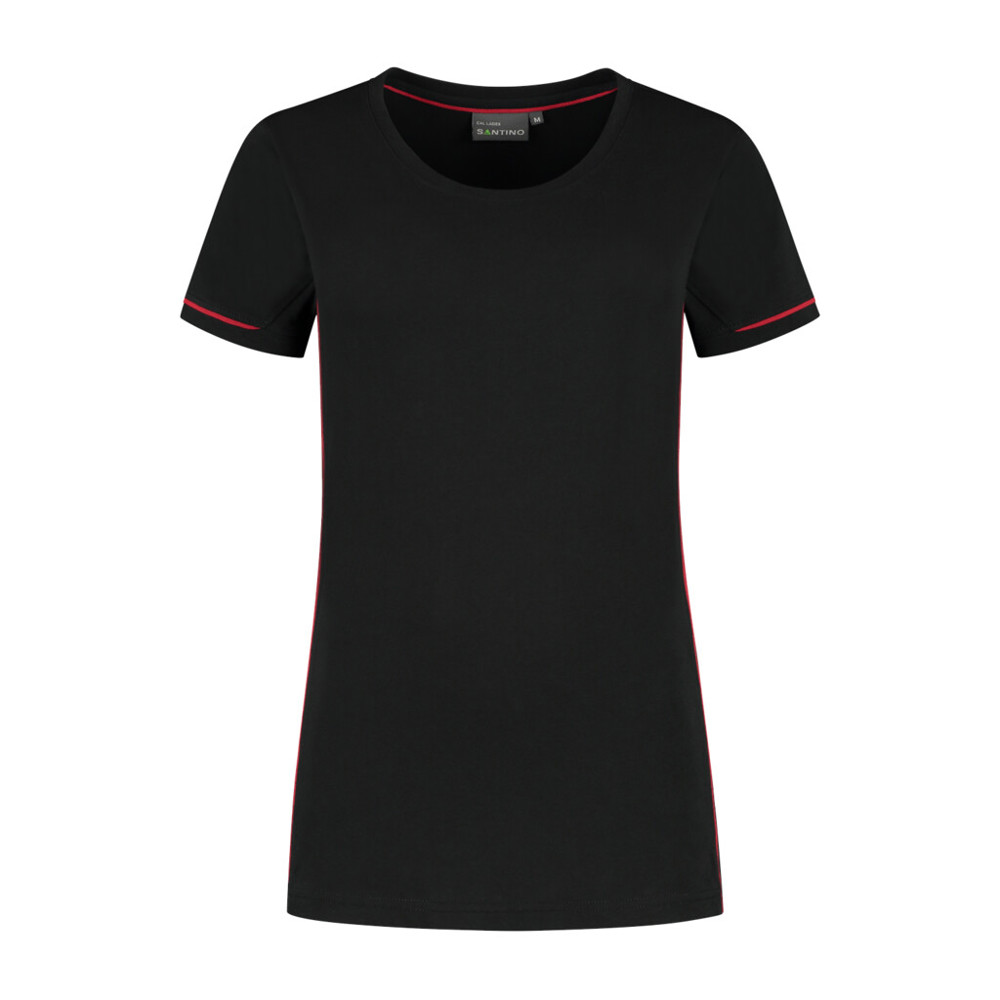 Santino T-shirt Cal Ladies - Black / Red