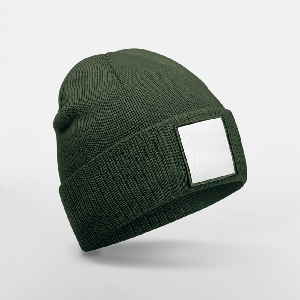 B337R - Muts met patch - Olive Green/White