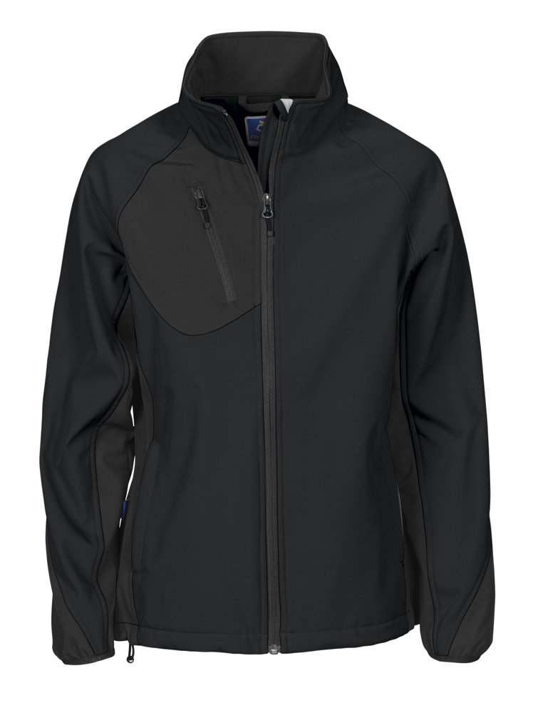 2423 DAMES SOFTSHELL - zwart