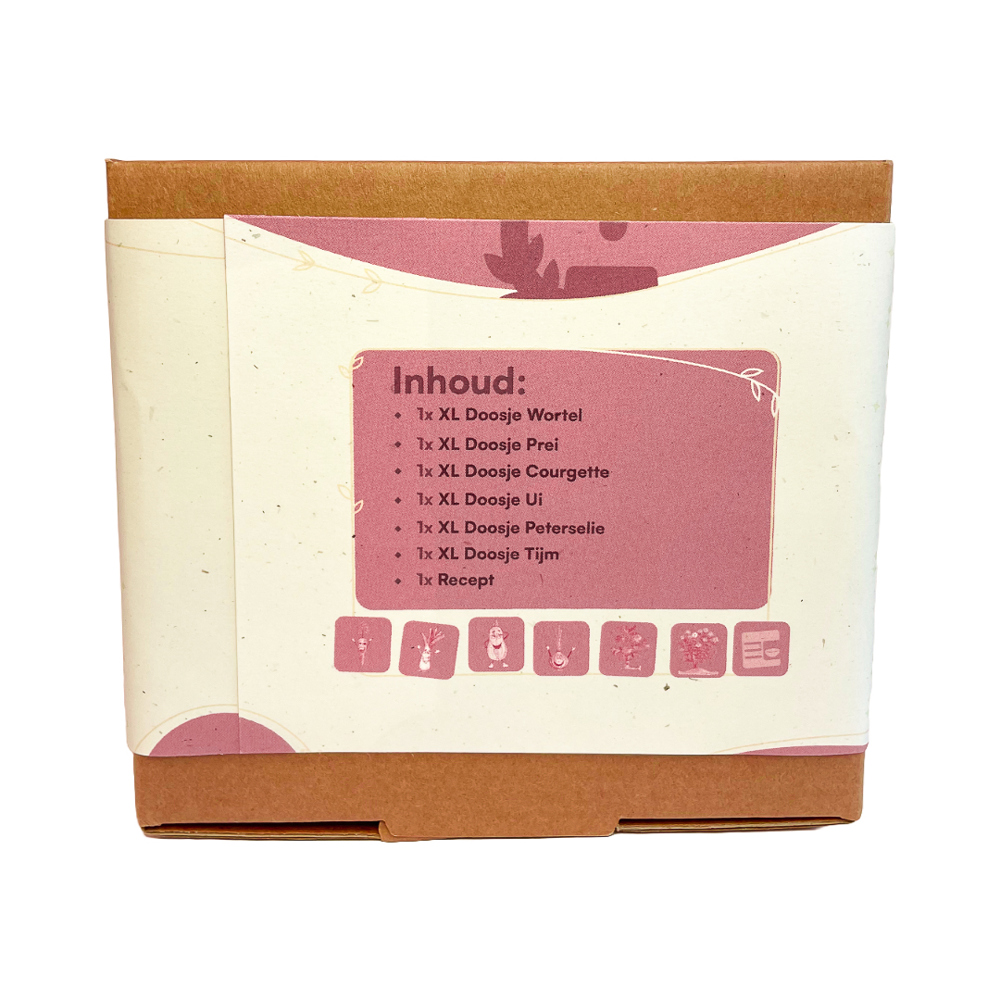 Groente kweekdoosje set 6 stuks