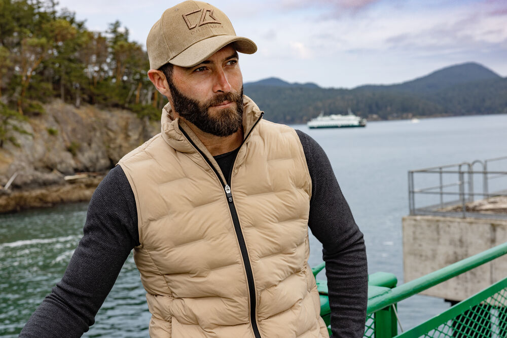 Cutter & Buck - Baker Vest Heren Khaki XXL