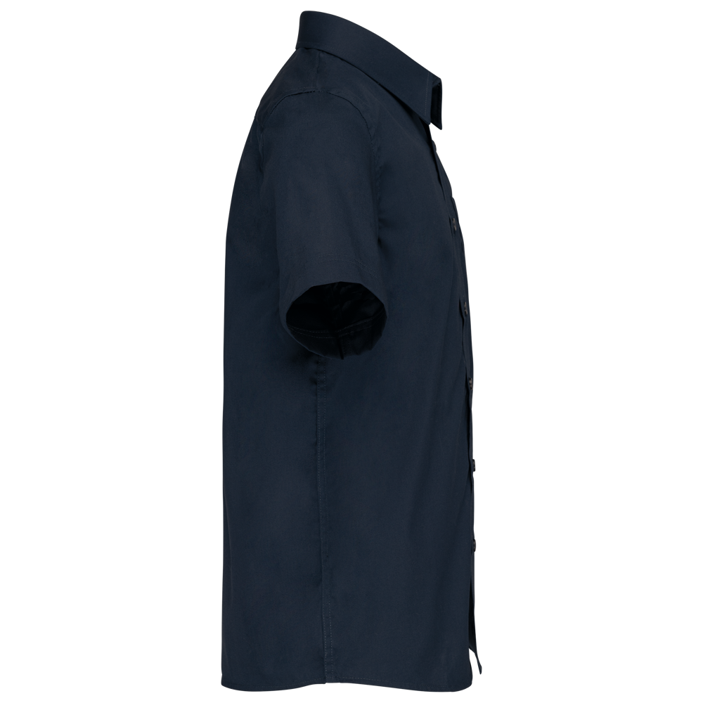 K520C - Kinder poplin overhemd korte mouwen