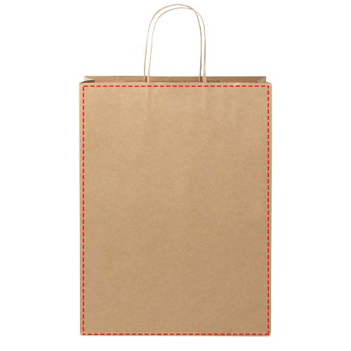 Papieren tas 120 g/m2 gemaakt van kraftpapier met gedraaide handgrepen - 31 x 12 x 41 cm
