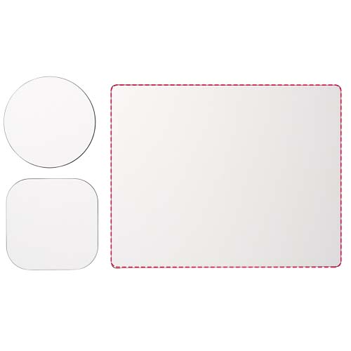 Brite-Mat® combiset 1 van muismat en onderzetter