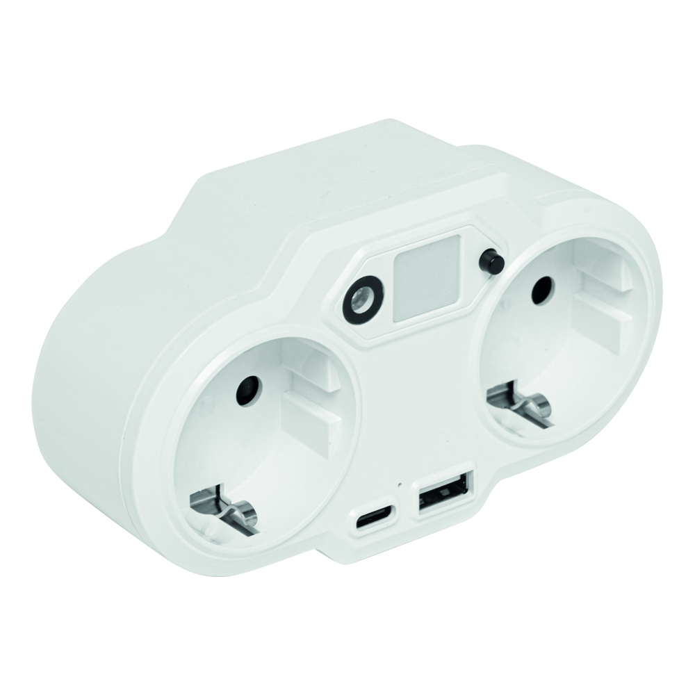 ENDLESS POWER NIGHT - USB-adapterstekker voeding met nachtlampje