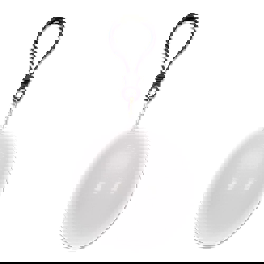 Bal met regenponcho - wit