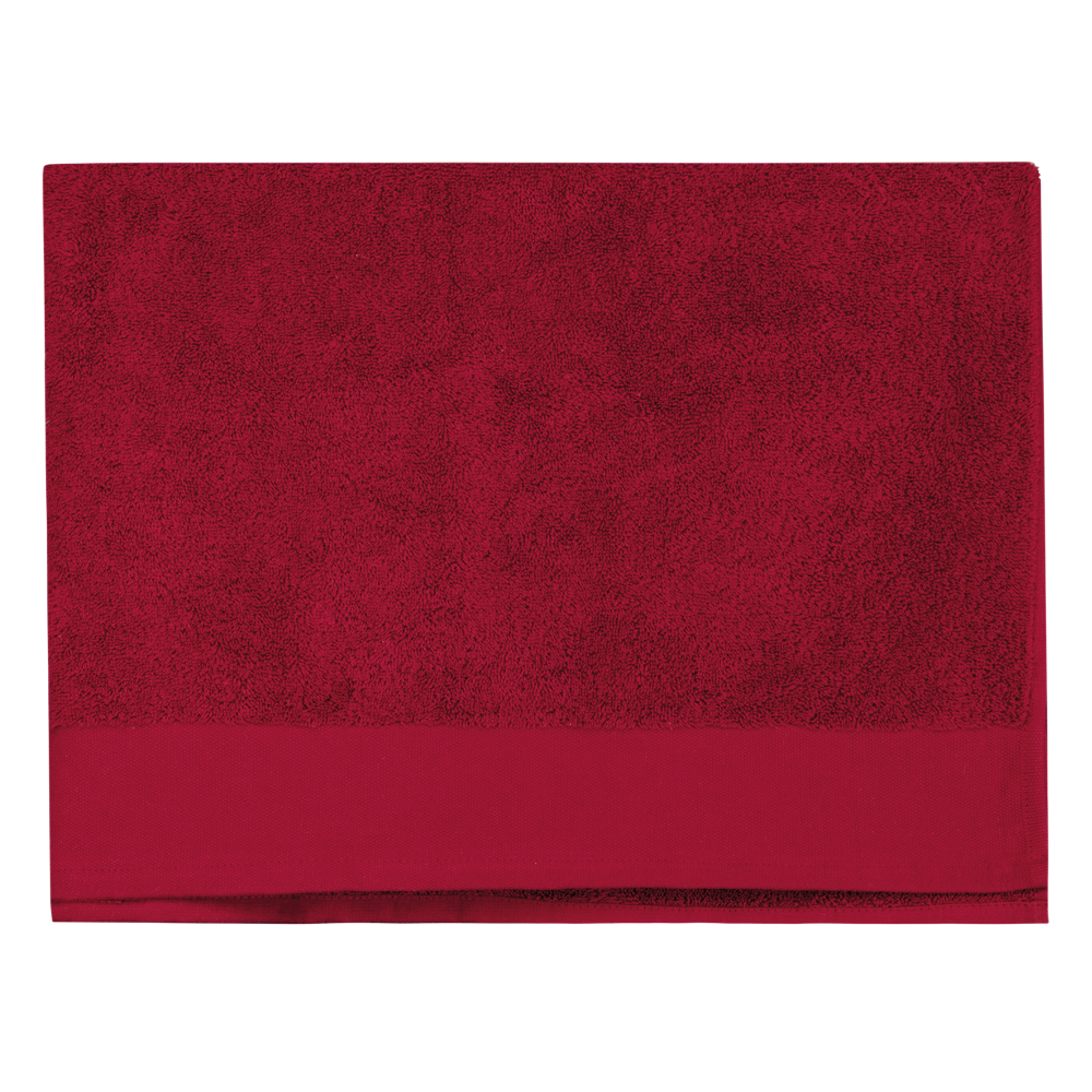 - Biologische badhanddoek 150 x 100 cm - Hibiscus Red