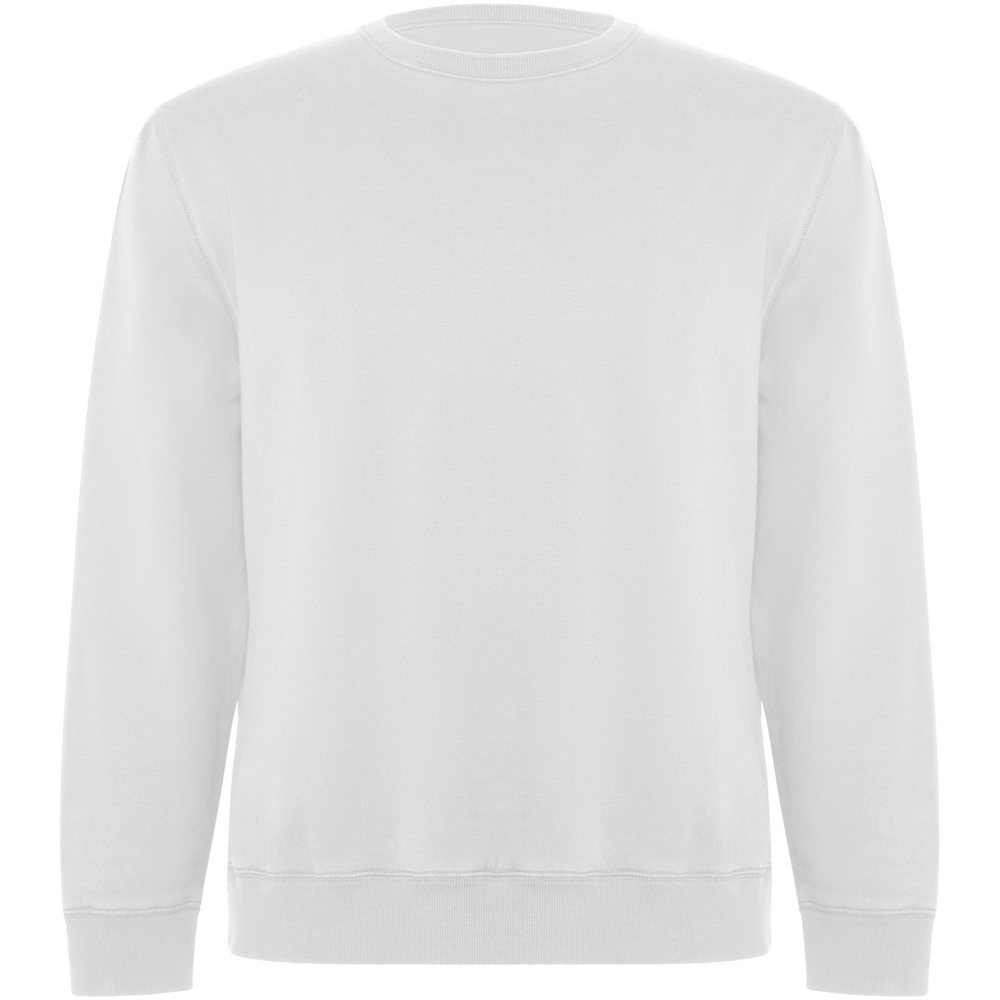 Batian biologisch katoenen uniseks sweater met ronde hals - wit