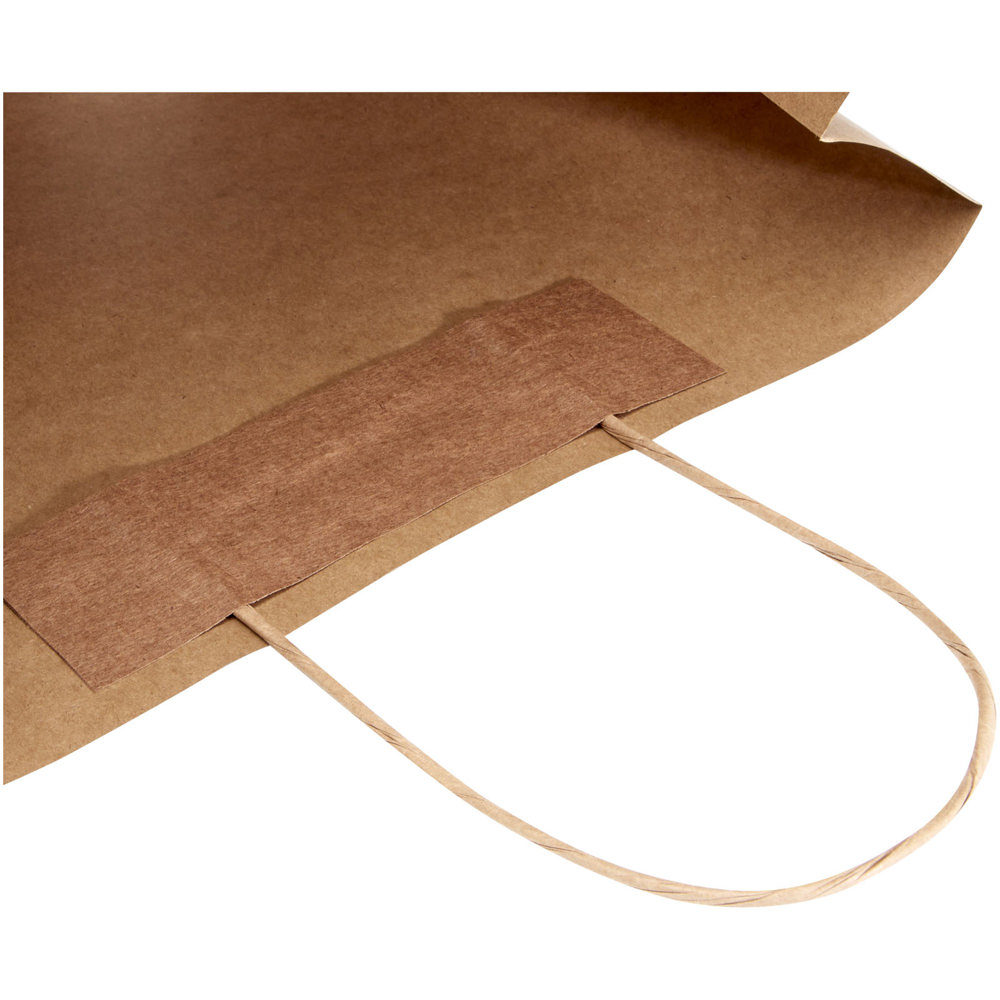 Papieren tas 120 g/m2 gemaakt van kraftpapier met gedraaide handgrepen - 31 x 12 x 31 cm