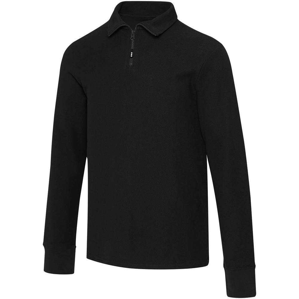 Apollo uniseks half-zip poloshirt met lange mouwen