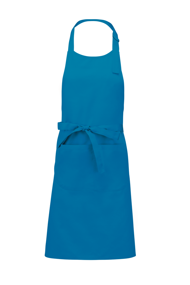 K885 - Katoenen schort met zak - Tropical Blue