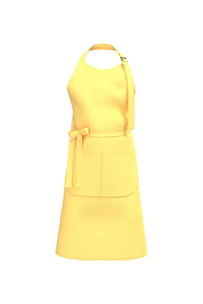 K8007 - Schort met zak van biologisch katoen - Pineapple