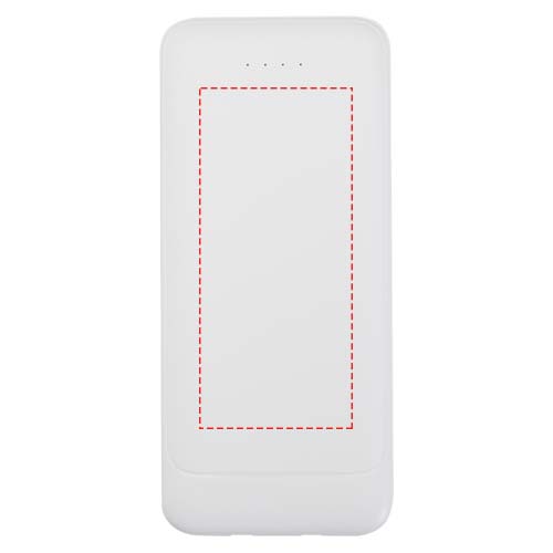 Adhil powerbank van 10.000 mAh 10 W van gerecycled plastic met 2 ingebouwde kabels