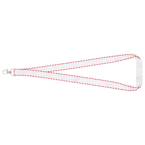 Addie sublimatie lanyard met safety breakaway sluiting