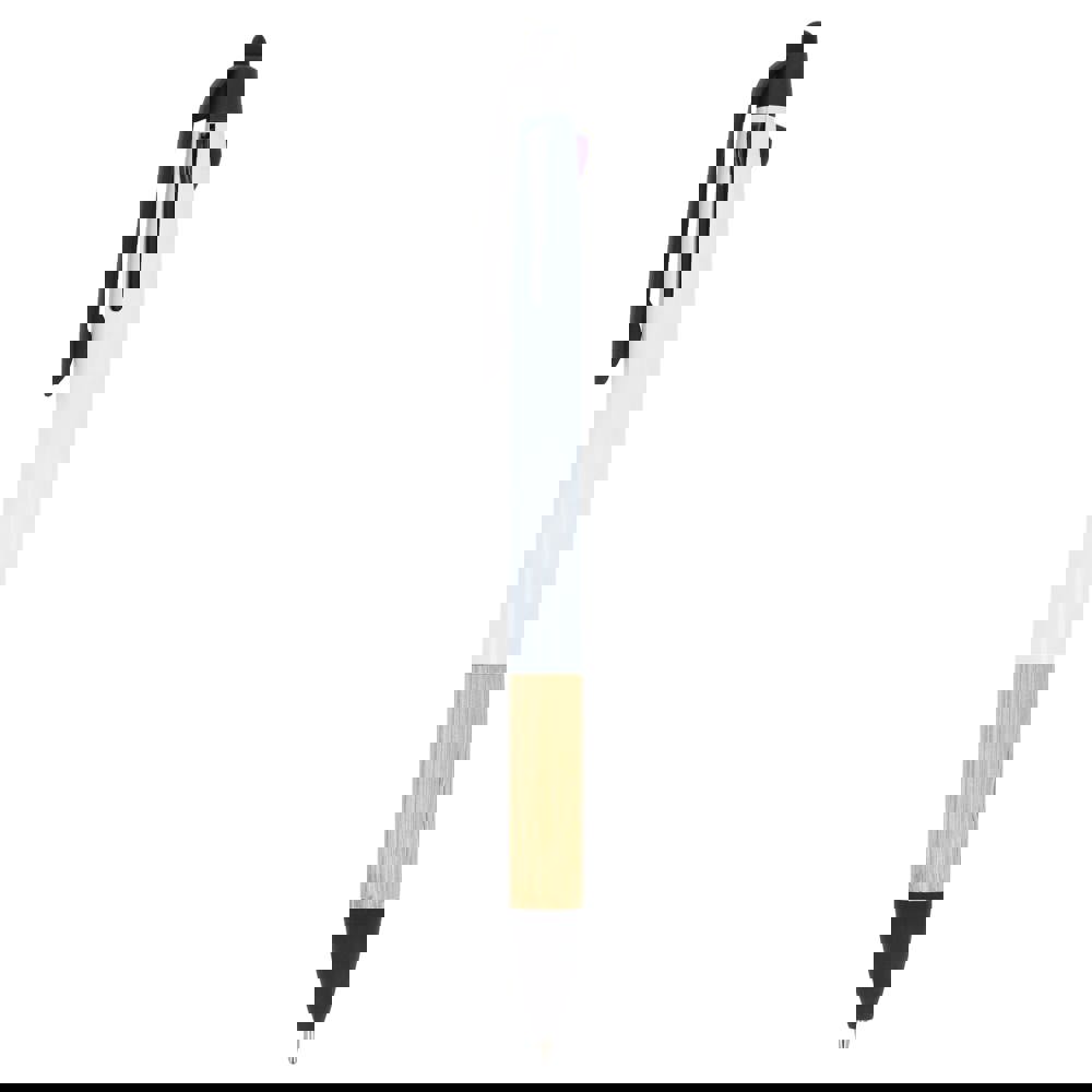 3-kleuren pen met bamboe grip
