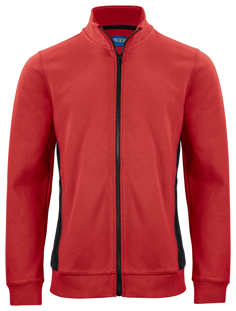 2129 SWEATER MET RITSSLUITING - Rood