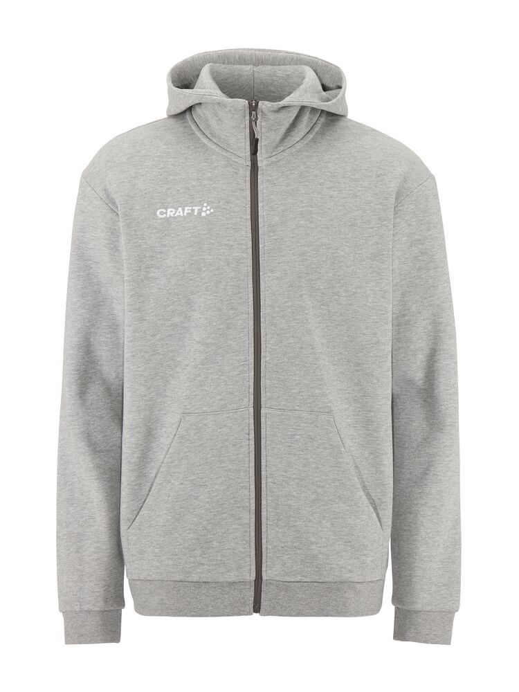 Craft - Community 2.0 Logo FZ Hoodie M - Grey Melange