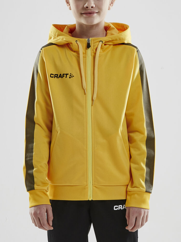 Craft - Pro Control Hood Jacket Jr Sweden Yellow/Black 122/128