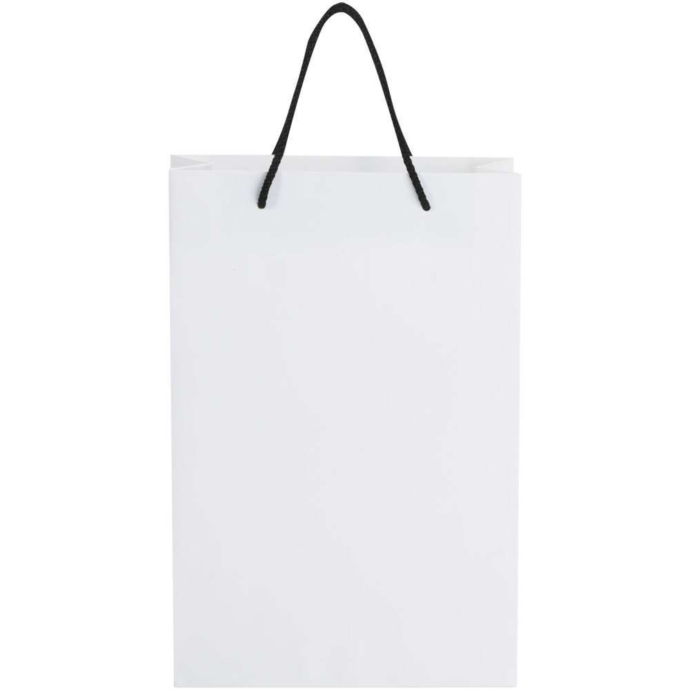 Handgemaakte 170 g/m2 integra papieren tas met PP woven handgrepen - 24 x 9 x 36 cm
