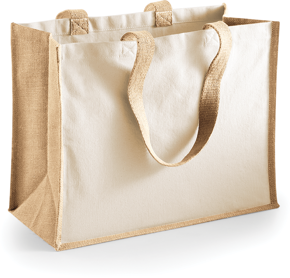 W422 - Printers' jute classic shopper - Natural